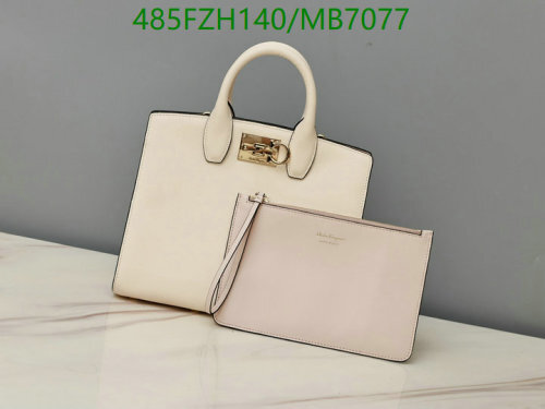 Salvatore Ferragamo Handbag with Detachable Pouch, 28cm - Mirror Quality