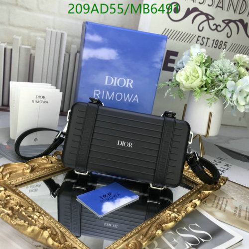 Dior x Rimowa Black Personal Clutch Aluminum Bag, 13 cm x 20 cm