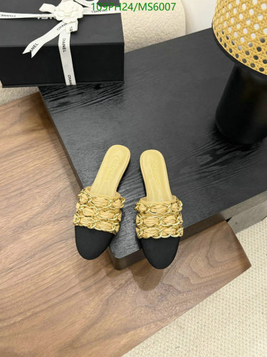 Chanel Women's Mule: Sheepskin, Black Cap-Toe, Chain Detail, Comfortable & Stylish