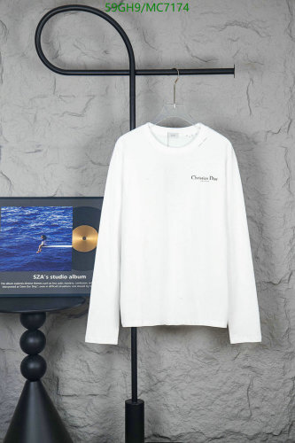 Christian Dior Long Sleeve Cotton T-Shirt - Classic Style, Comfortable Fit