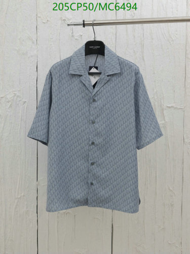 Saint Laurent Men's Printed Short Sleeve Shirt - Mulberry Silk & Cotton Blend