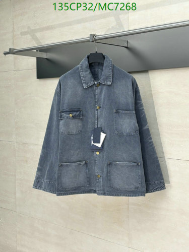 Prada Denim Jacket,Vintage Wash,Long Sleeves,Button Closure,Stylish and Durable