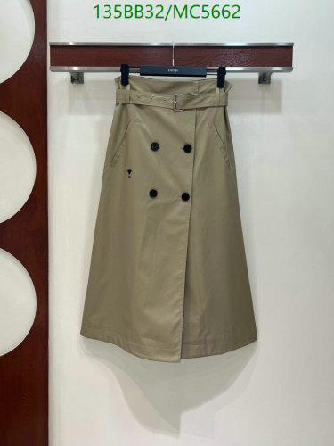 Dior Double-Breasted Midi Skirt - Elegant Belted Design, Timeless Style