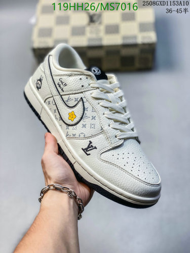 Louis Vuitton Women's MS7016 Sneakers, EU36-45, Unisex Design, Comfortable Shoes