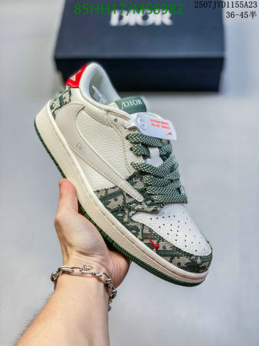 Dior Unisex Low-Top Sneakers with Jacquard Oblique Motif - EU36-45