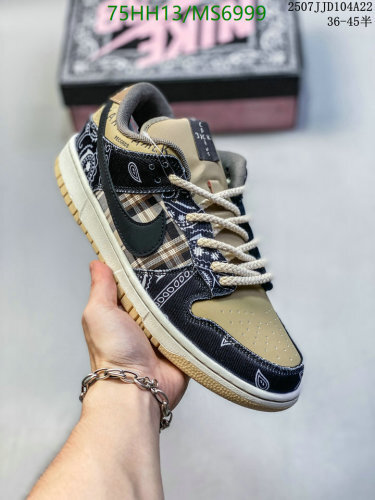 Nike SB Dunk Low Travis Scott Sneakers, Unisex Sizes EU36-45 - MS6999