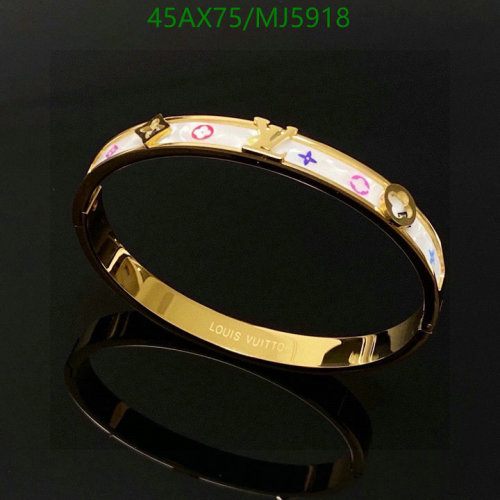 Louis Vuitton Women's Bangle Bracelet Gold-Tone Hardware Jewelry MJ5918