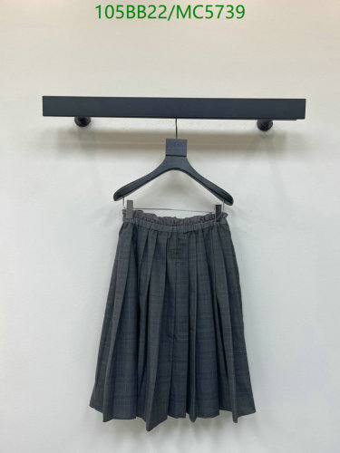 Miu Miu Plaid Cotton Pleated Midi Skirt - Timeless Style, Modern Comfort