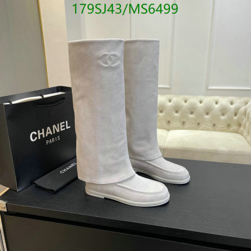Chanel Women's Suede & Sheepskin Tall Boots MS6499 - EU35-41