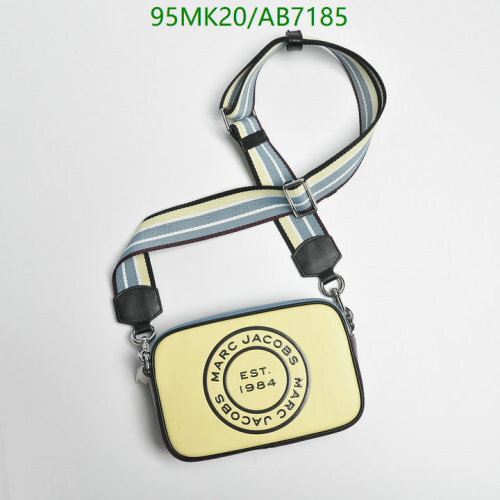 Marc Jacobs The Box Crossbody Bag, Cowhide Leather, Yellow, 21*14*8cm