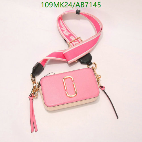 Marc Jacobs Snapshot Crossbody Bag, Pink Leather, Gold Hardware, Stylish & Compact 2 Marc Jacobs Snapshot Crossbody Bag, Pink Leather, Gold Hardware, Stylish & Compact