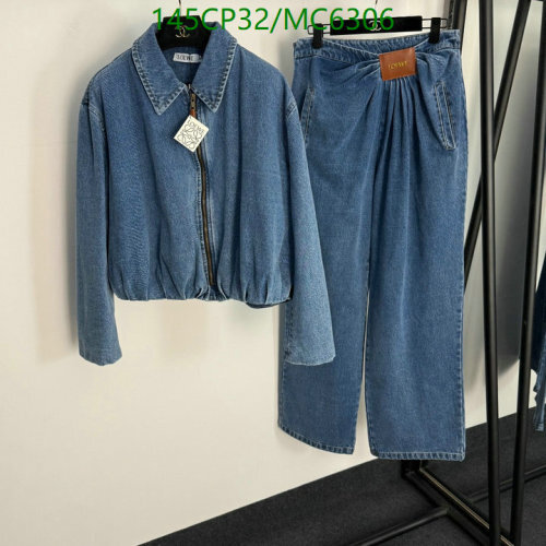 Loewe Women's Denim Jacket and Jeans Set, Sizes S-XXL, Stylish & Comfortable