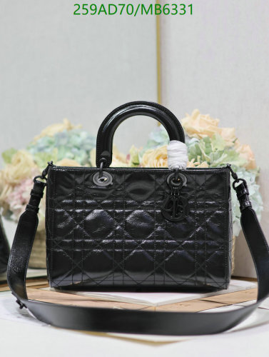 Dior Lady Dior Bag Black Cowhide Leather, 30 x 20 x 13 cm, Model 1151