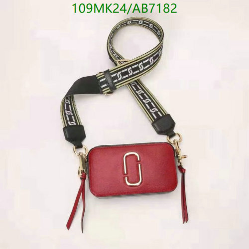 Marc Jacobs Snapshot Leather Camera Bag with Crossbody Strap, Red
