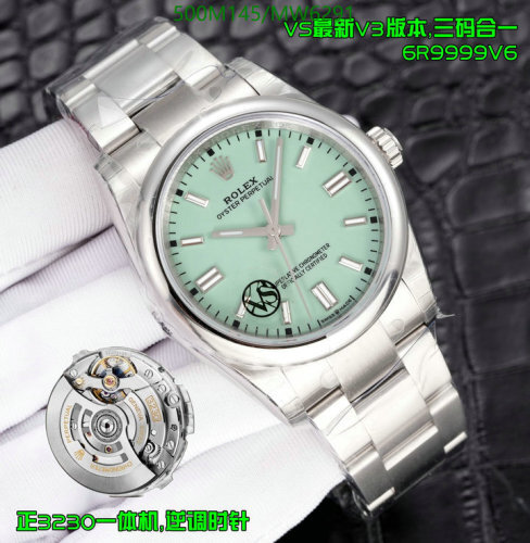 Rolex Oyster Perpetual Watch, 41mm Stainless Steel, Green Dial, Automatic Movement