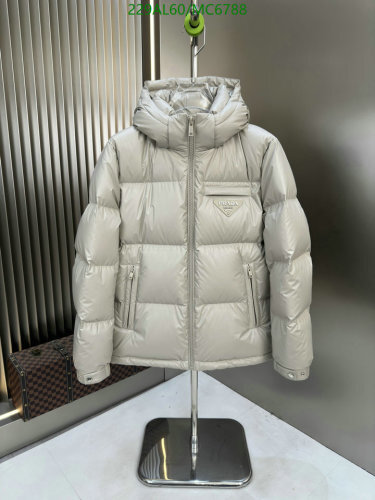 Prada Men's Goose Down Padded Jacket | Warm & Stylish Winter Coat MC6788