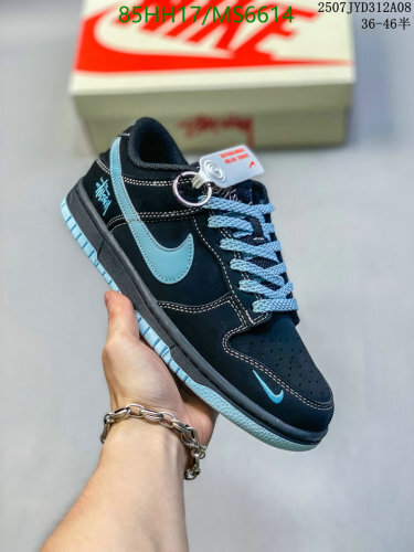 Nike x Stussy Dunk Low Black Sneakers Unisex Shoes MS6614 - EU36-46 7 Nike x Stussy Dunk Low Black Sneakers Unisex Shoes MS6614 - EU36-46