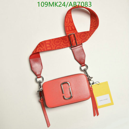 Marc Jacobs The Box Crossbody Bag Cowhide Leather Red with Bold Logo Strap 6 Marc Jacobs The Box Crossbody Bag Cowhide Leather Red with Bold Logo Strap