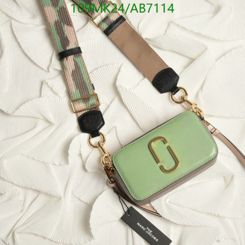 Marc Jacobs Snapshot Bag, Cowhide Leather, Green Multi, 18.5*10.5*6cm