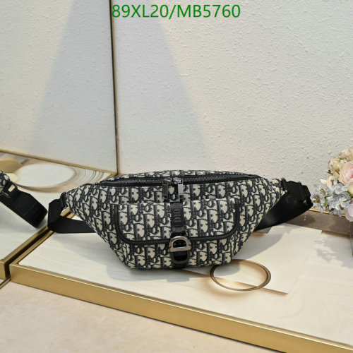 Dior Oblique Canvas & Leather Belt Bag, 39 x 17 x 10.5cm, Model: 1071