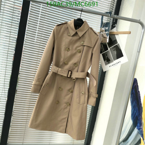 Burberry Women's Double-Breasted Trench Coat with Belt - Classic Style