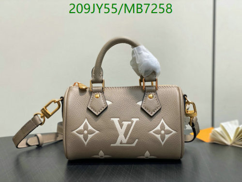 Louis Vuitton Speedy Bandouliere 20 Bag Taupe Leather M82450 - 16 x 10 x 7.5 cm