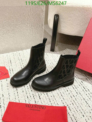 Valentino Garavani Women's Black Leather Chelsea Boots - EU35 to EU41