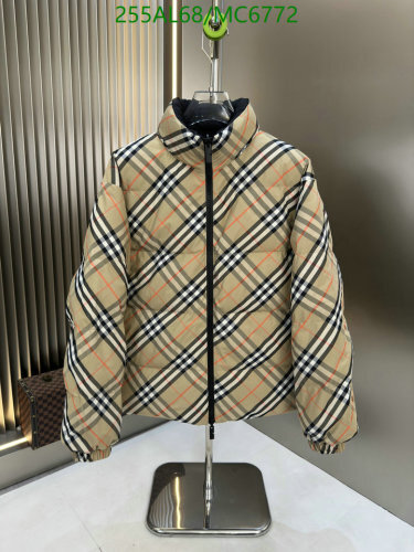 Burberry Reversible Plaid Down Jacket, Warm and Stylish for Men