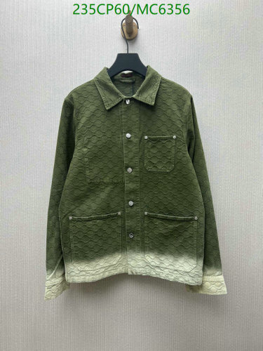 Gucci Men's Green Patterned Denim Coat - Stylish and Comfortable, Sizes 46-52