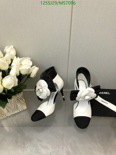 Chanel Women's Two-Tone Slingback Heels with Camellia Flower Detail