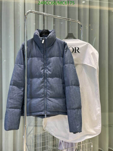 Dior Women's Goose Down Padded Jacket Fashionable Warm Unisex Winter Coat