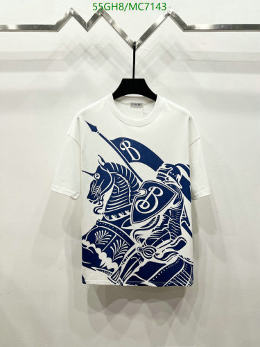 Burberry Knight Graphic Cotton T-Shirt, White, Sizes S-XL