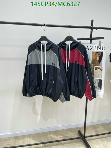 Miu Miu Color Block Windbreaker Jacket - Stylish and Functional Outerwear