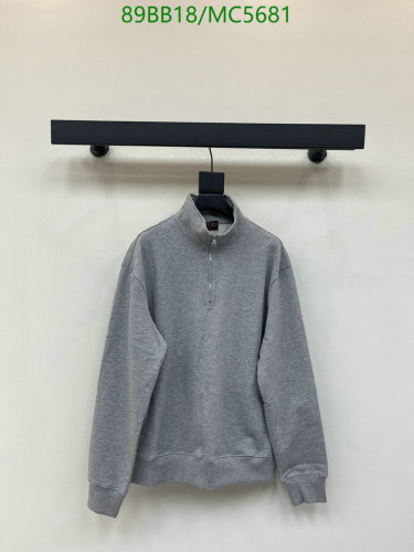 Gucci Men's Grey Cotton Half-Zip Sweatshirt - Comfortable & Stylish