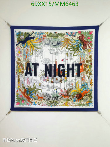 Gucci Silk Scarf - 90cm x 90cm - 'In The Night' Print - Elegant and Vibrant