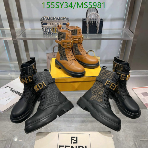 Fendi Women's Leather Ankle Boots with FF Motif - Stylish & Comfortable