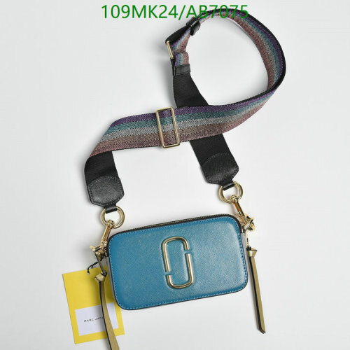 Marc Jacobs Snapshot Crossbody Bag, Leather, Adjustable Strap, Blue