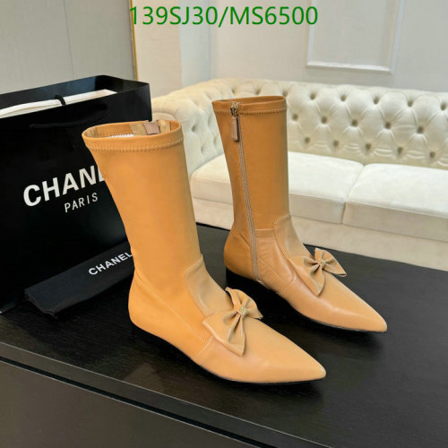 Chanel Women's Leather Ankle Boots with Bow Accent - Stylish and Comfortable 7 Elegant Women's Leather Boots with Bow Detail - Stylish and Comfortable, EU35-41