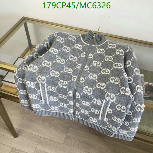 Gucci GG Jacquard Zip-Up Knit Jacket, Classic Design, Gray, S-XL 6 Gucci GG Jacquard Zip-Up Knit Jacket, Classic Design, Gray, S-XL
