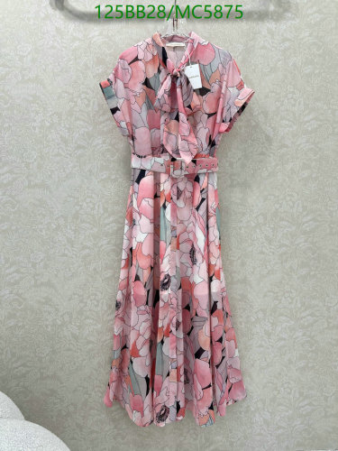 Zimmermann Floral Print Midi Dress With Belt - Elegant Pink Cotton Blend
