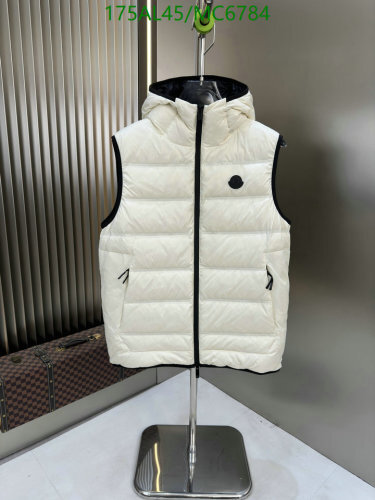 Moncler Men's White Goose Down Padded Vest Jacket with Hood - Warm & Stylish