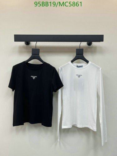 Prada Cotton T-Shirts - Short Sleeve & Long Sleeve Options - Available in Black & White