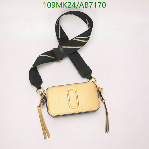 Marc Jacobs The Camera Bag Gold Leather Crossbody Bag, 18.5*10.5*6cm