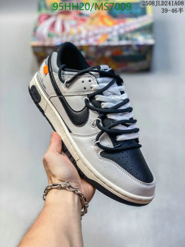 Nike Dunk Low Off-White Men's Shoes Black White MS7009 Size EU39-46