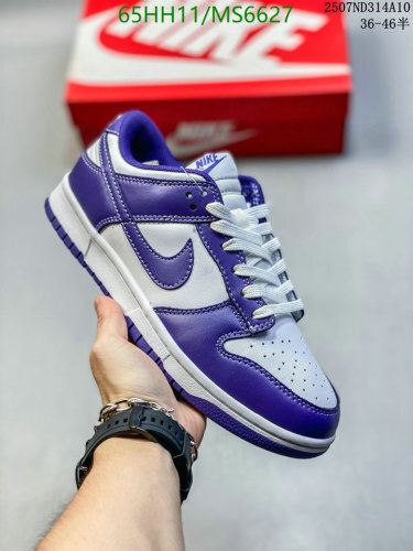 Nike Dunk Low Purple White Sneakers, Unisex Shoes EU36-46 - MS6627
