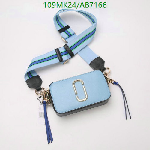 Marc Jacobs Snapshot Crossbody Bag in Light Blue Cowhide Leather