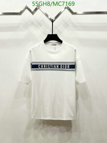 Christian Dior Men's Cotton T-Shirt with Logo - Casual Short Sleeve Top