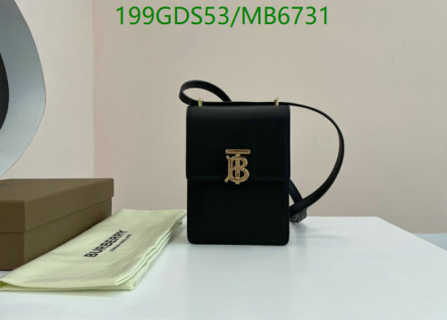 Burberry TB Bag, Genuine Leather, 19*14*6CM – Stylish & Compact Design