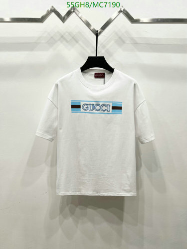 Gucci Cotton T-Shirt with Signature Logo, Sizes S-XL - Stylish and Comfortable