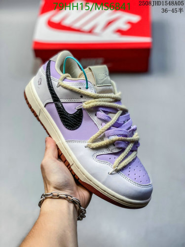 Nike Dunk Low Purple White Sneakers Unisex MS6841 (EU36-45)